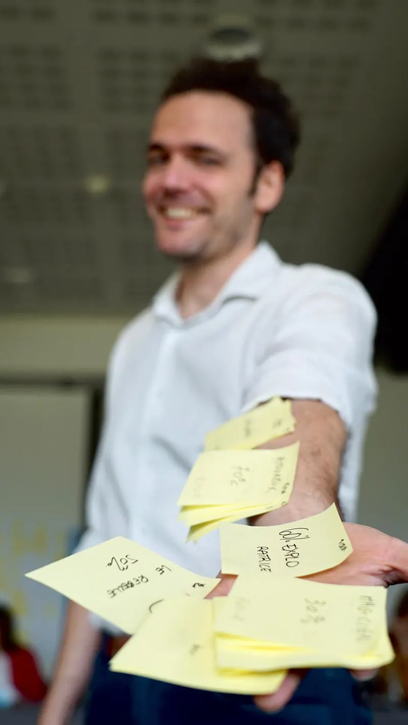 Idées sur post-it pendant un atelier